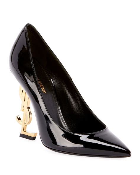 ysl opyum pumps in patent leather|110mm opyum patent ysl heel pump.